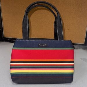 Kate Spade Striped Canvas Mini tote